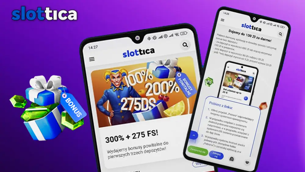 Bonusy w aplikacji Slottica